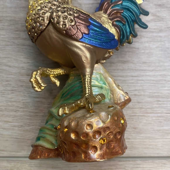 Ciel Enamel Rooster Trinket‎ Box - Picture 3 of 10
